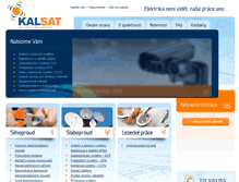 Tablet Screenshot of kalsat.cz